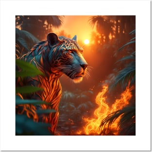 Leopard Fire Posters and Art